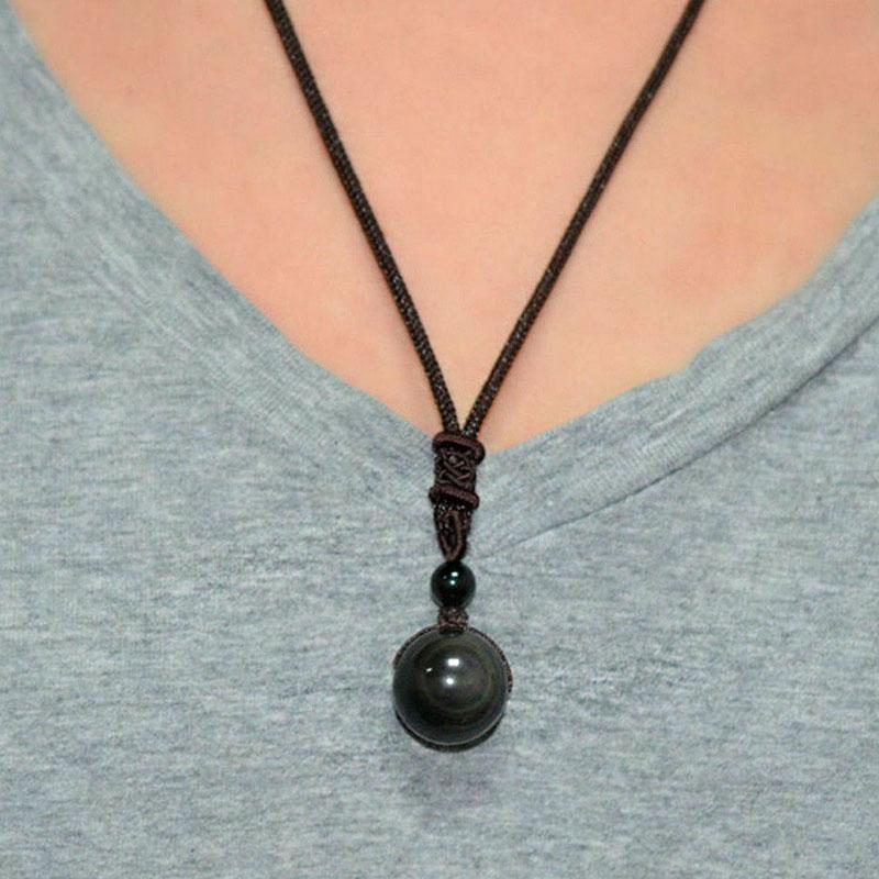 Satori Totem Obsidian Necklace