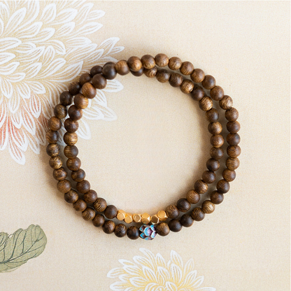 Satori Totem Blueing Lotus Sandalwood Bracelet