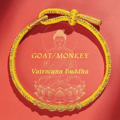 Satori Totem Chinese Zodiac Defuse Tai Sui Blessing Talismanic Red String Bracelet