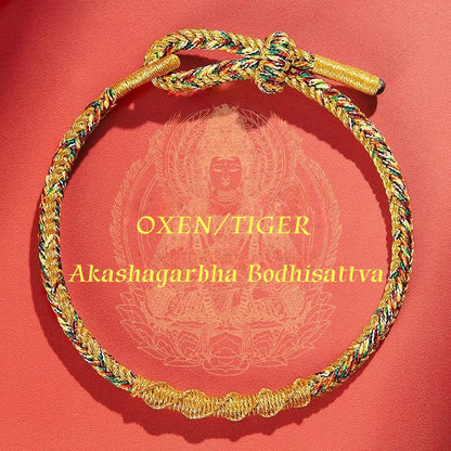 Satori Totem Chinese Zodiac Defuse Tai Sui Blessing Talismanic Red String Bracelet