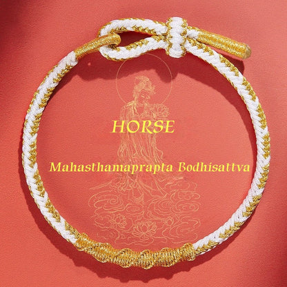 Satori Totem Chinese Zodiac Defuse Tai Sui Blessing Talismanic Red String Bracelet