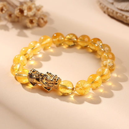 Satori Totem Citrine Pixiu Wealth Bracelet