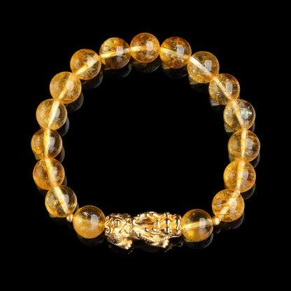 Satori Totem Citrine Pixiu Wealth Bracelet