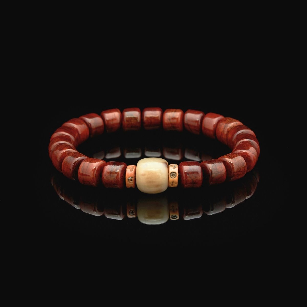 Satori Totem Tibetan Yak Bone Luck Bead Bracelet