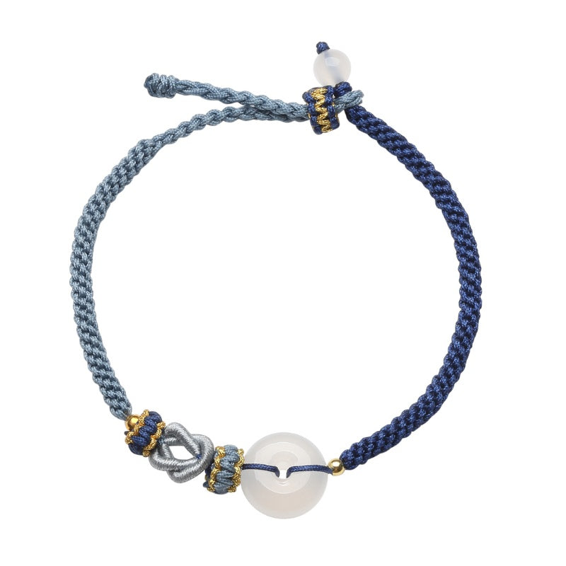 Satori Totem White Agate Fu Couple Bracelets