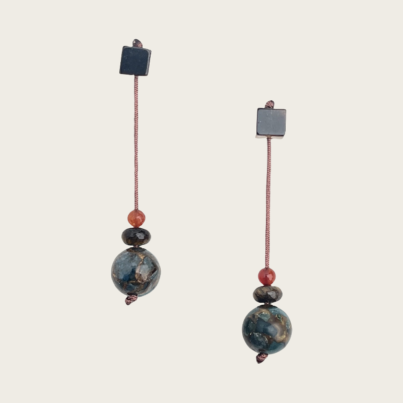 Satori Totem Retro Pietersite Earrings