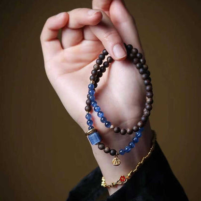 Satori Totem Chinan Agarwood Blue Quartz Serenity Bracelet