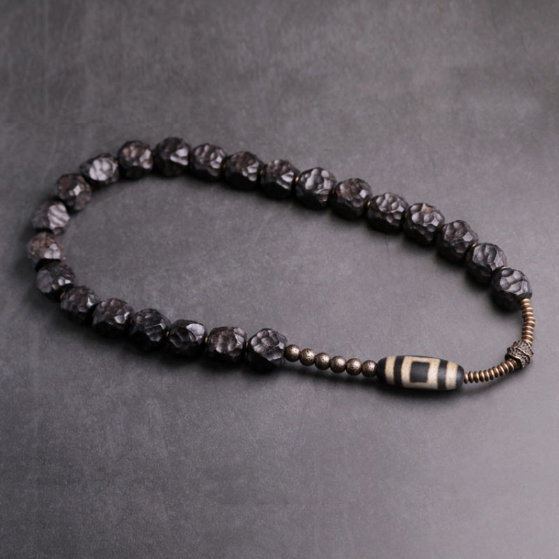 Satori Totem Ebony Dzi Tibetan Bracelet