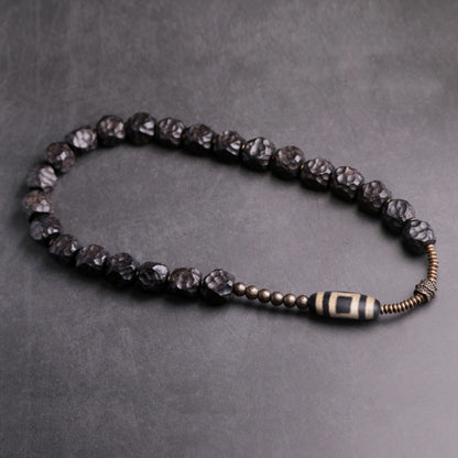 Satori Totem Ebony Dzi Tibetan Bracelet